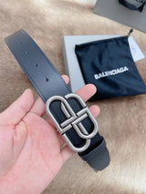 Balenciaga Belt Top version Women's Original Order Belt Fashion Retro Belt BB Distressed Men's Leather Belt Buckle Men and Women Business Casual Belt Belt Men's Leather Belt