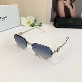 Celine Sunglasses Small Square Frame Sunglasses Slimming No Prescription Driving Beach Fishing Unisex Couple Style UV Protection25ss New Sports Casual Versatile
