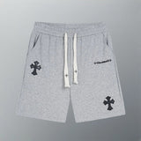 Chrome Hearts Shorts Veneer logo Five-point Shorts25ss New Heavy Drawstring American Style Casual Summer Pants5Two-in-One Casual Sweatpants for Men and Women G Home Sweatpants