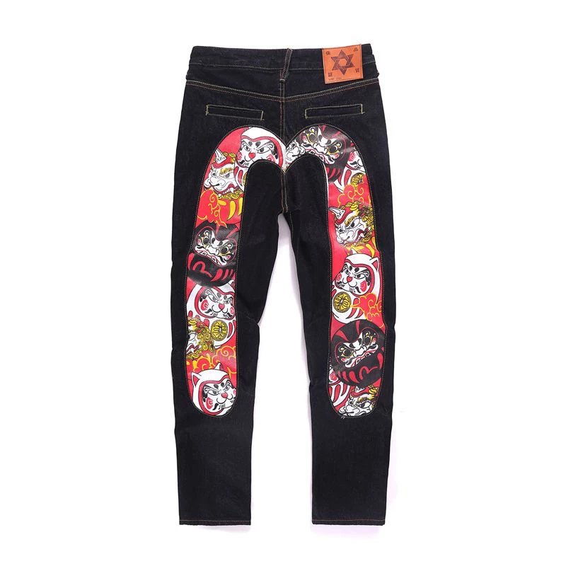 Evisu Jeans Fashion Y2Retro Hip Hop Jeans