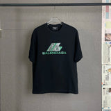 Balenciaga T-shirt 3D Chest Letter Pattern Glue logo round Neck Short Sleeve25ss New pure cotton T Unisex T-Shirt OS Loose Fit Base Shirt Top Half Sleeve T-Shirt