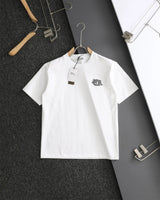 Dior T-shirt 3D Letter Embroidery on the Chest logo round Neck Short Sleeve25ss New Pure Cotton Unisex Style T T-shirt OS Loose Fit Base Shirt Top Half Sleeve T-Shirt