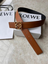 LOEWE Belt Top version Belt Genuine Cattlehide Leather Surface Original Single Original Single Double-Sided First Layer Original Cowhide4.0Men's Leather Belt Man's Belt Men's Belt Business Casual Pants Belt Men's Business Casual Belt Belt Men's High-End B