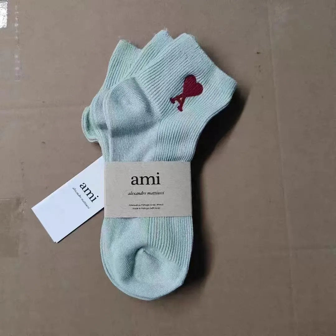 Ami Sock Pure Cotton Breathable Socks-CY