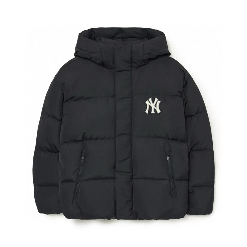 MLB Down Jacket Top Version Korean down Jacket Short College Style Winter New Letter Hooded Couples Coat Fashion