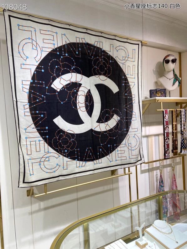 Chanel Square scarf New【Constellation Sign140】Cashmere Square Scarf