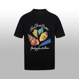 Louis Vuitton LV T-shirt Large Shell Letter Print on the Chest logo round Neck Short Sleeve25ss New Pure Cotton Unisex Style T T-shirt OS Loose Fit Base Shirt Top Half Sleeve T-Shirt