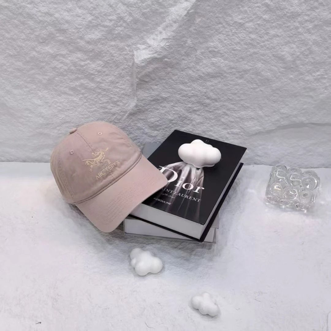 Arc'teryx Hat Skeleton logo Baseball Cap Sunshade Sun Protection Duckbill Cap Unisex Couple Style Large Head Circumference Slimming Face Curved Brim Versatile Sports Hat