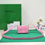 Bottega Veneta Women's Bag Top version 【Original Goods】Classic Mini Woven Bag mini6Lattice Camera Bag Lipstick Pack Small Waste Bag miniCassette Pillow Bag Woven Square Bag Rubik's Cube Woven Bag Men's and Women's Handbags Same Style Crossbody Bag Shoulde