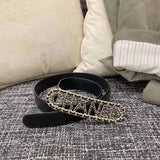 Chanel Belt Top version Early Spring Letter Belt Women's Belt Belt Calf Leather