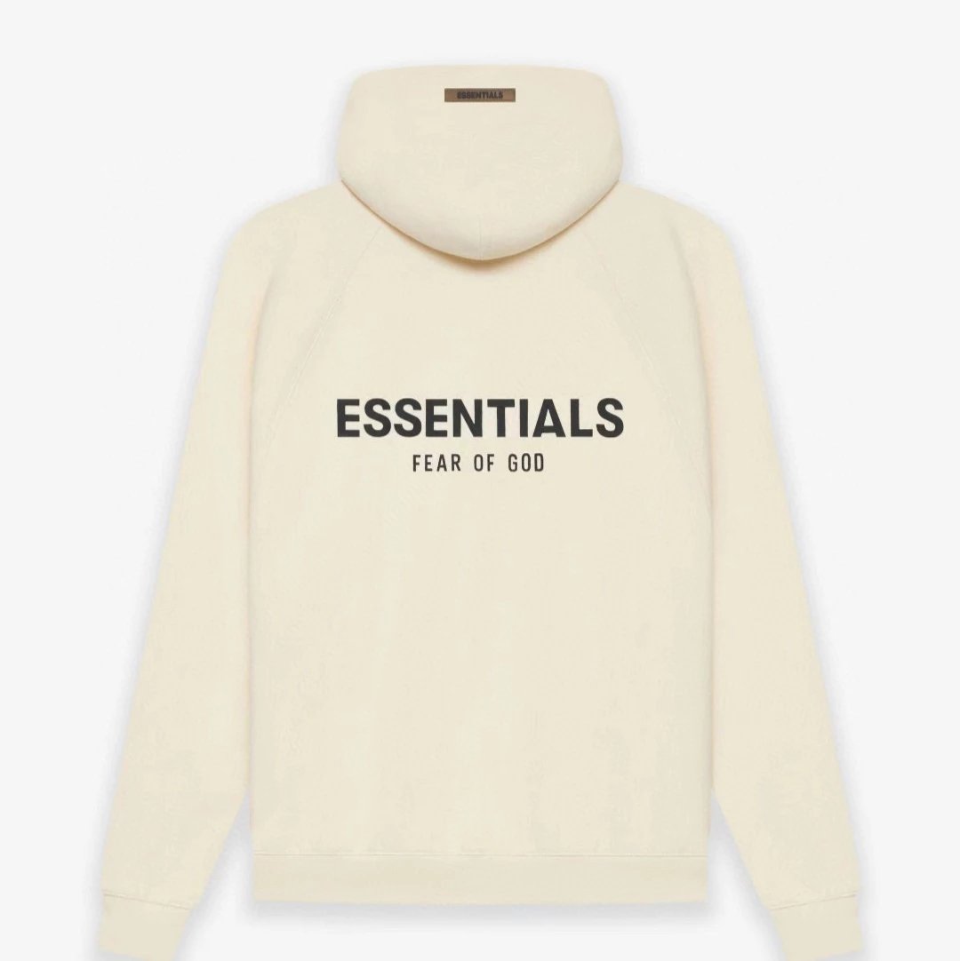 ESSENTIALS Hoodie Top Version Double Line Hooded Sweater Back Stereo Word Silicone High Street Fleece-lined Hoodie