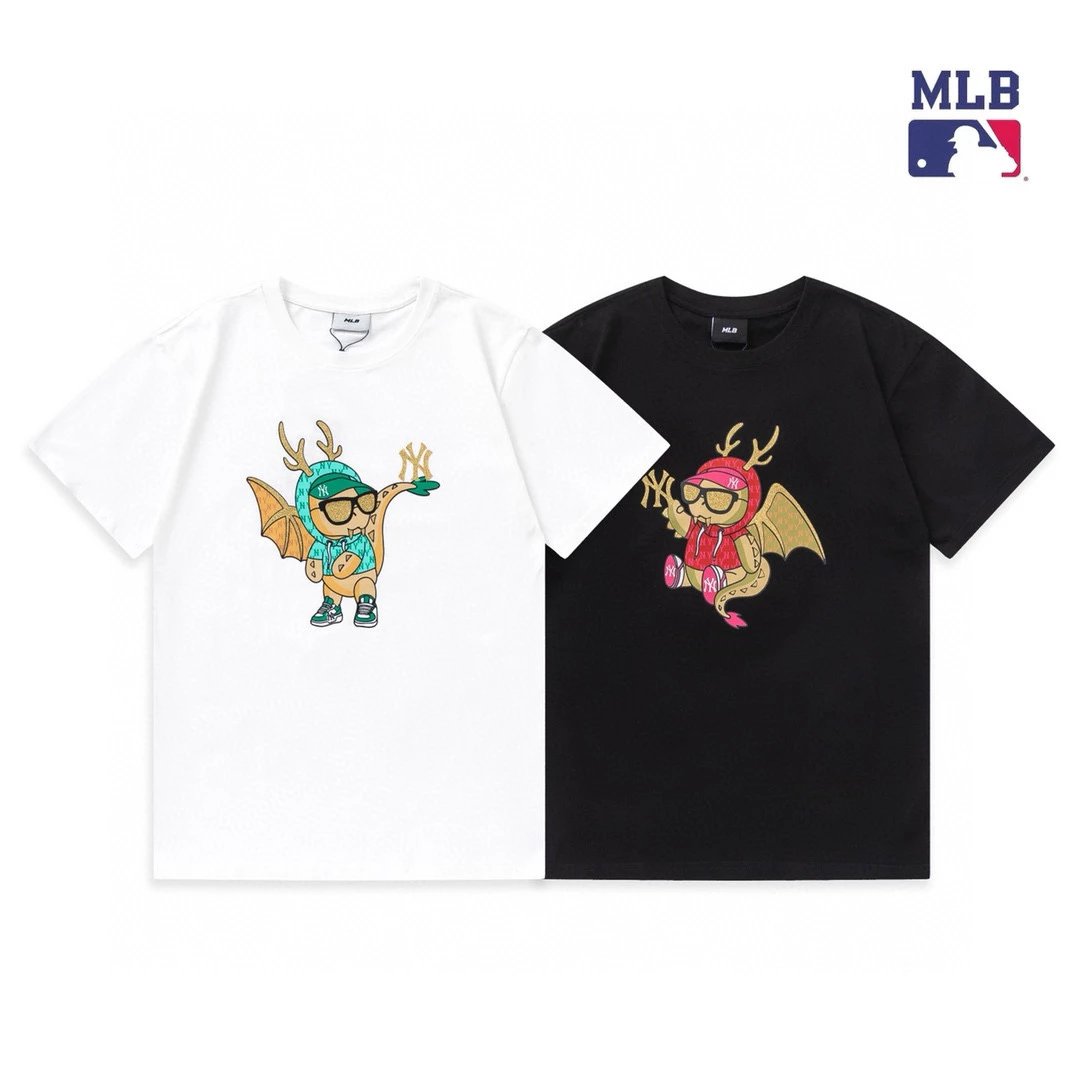 MLB T-shirt Top Version Dragon Year Printing Men's and Women's Same Style Short Sleeve T Summer Fashion T-shirt