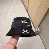 Chanel Hat High Quality with Dustproof Bag2023New Bow Gentle Bucket Hat，The Holiday Style Is Super Easy to Match，Hurry up and Buy It！