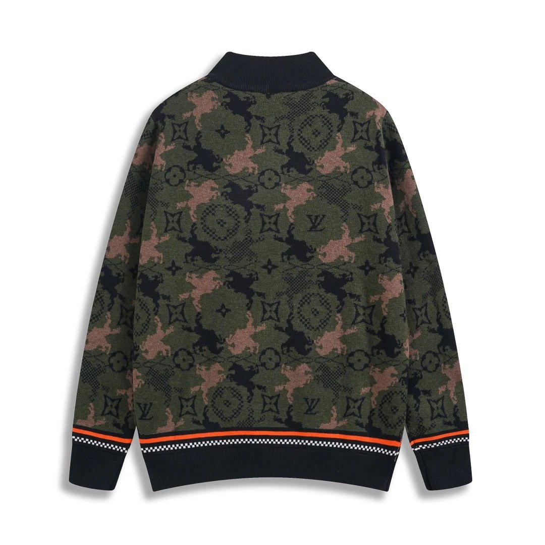 Dior Jackets 24New Jacquard Wool Pilot Jacket Monogram Patterned Wool Coat Unisex Autumn Winter New Sports Casual Loose Versatile