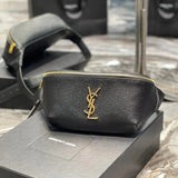 YSL Women's Bag Top version 【Super Original Leather】Classic CLASSIC Caviar Leather Pocket&Chest Bag Men's Shoulder Bag Messenger Bag Women's Bag Small Bag Mobile Phone Bag Storage Bag Waist Bag