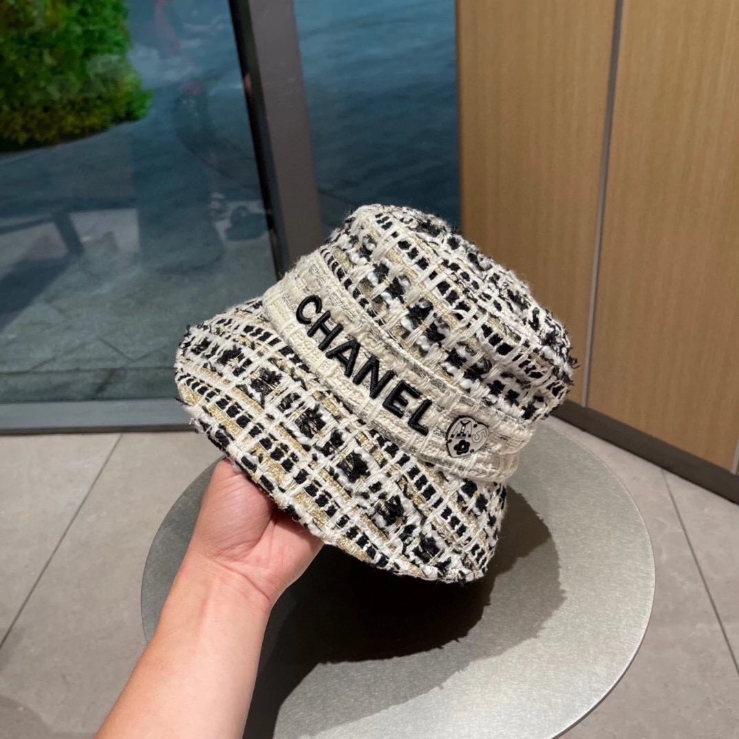 Chanel Hat 2023Four Seasons New Official Website High Version Original Order Hot Sale Shipment Bucket Hat1:1Publishing，Very Classic Classic，Popular Retro Beauty，Necessary for Going out，Classic Never out of Date