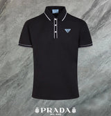 PRADA T-shirt Chest Triangle Mark Letters logo Patch POLO Shirt Lapel Short Sleeve25ss New Unisex Commuter Short Sleeve Summer Loose Fit T Business Shirt Plus Size T-Shirt