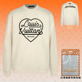 Louis Vuitton LV Hoodie Love logo Runway Style Crewneck Sweatshirt Long Sleeve Base Shirt Jacket Top Fashion Unisex Sports Casual OS Loose Fit Versatile New Autumn Winter Collection