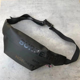 Burberry Women's Bag Top version Version Men's and Women's Bags80101441Black Medium Logo Letter logo Unisex Waist Bag Men's Crossbody Chest Bag Backpack Shoulder Bag Original Single Famous Brand Bag