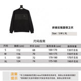 PRADA Hoodie  Stitching Zipped round Neck Sweater for Men and Women