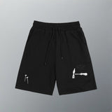 Louis Vuitton LV Shorts Scissors Tools Hammer Embroidery Logo Logo Shorts Five-Point Shorts25ss New Heavy Drawstring American Style Casual Summer Pants5Two-in-One Casual Sweatpants for Men and Women, Pure Cotton Joggers
