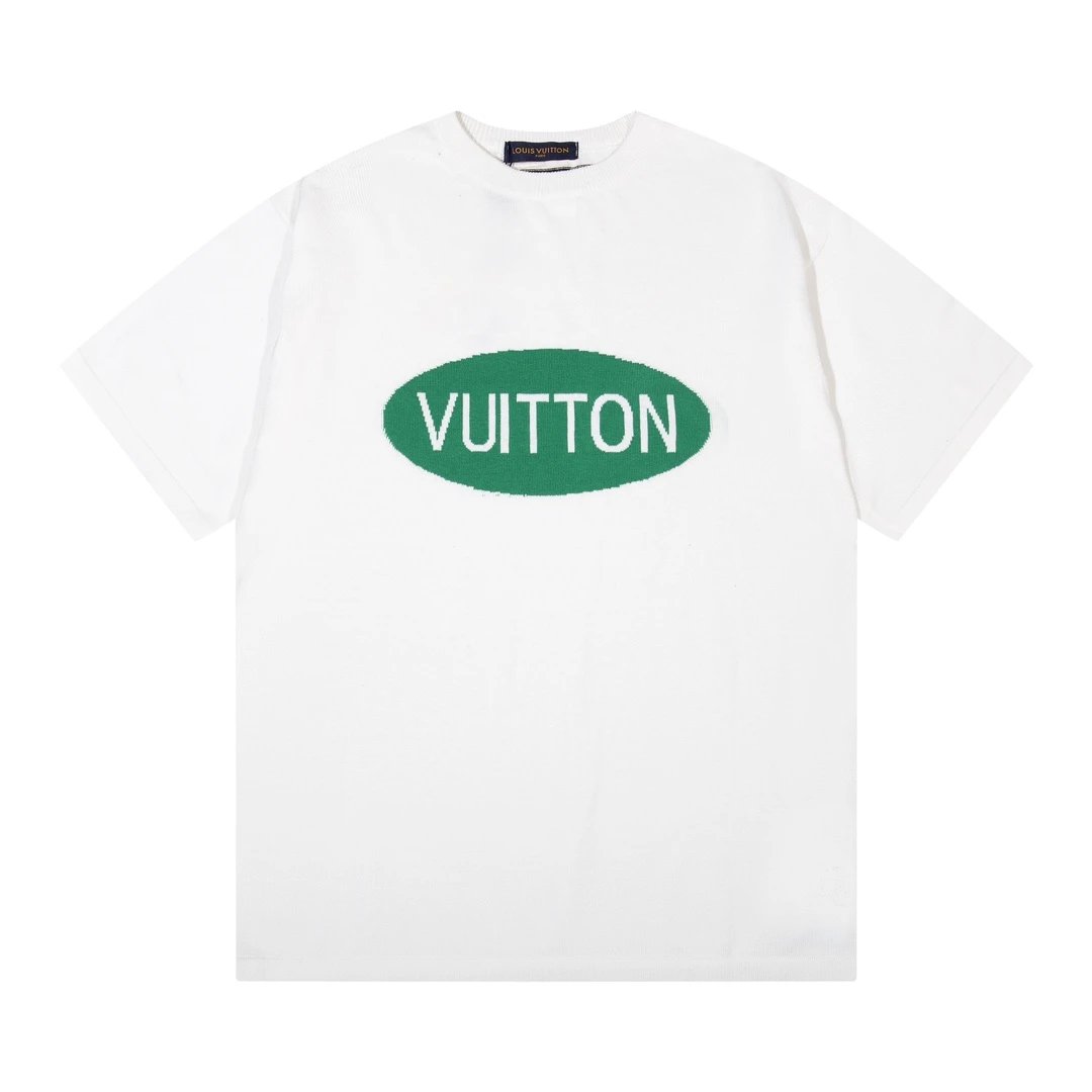 Louis Vuitton LV T-shirt Chest Letter Print logo round Neck Short Sleeve25ss New pure cotton T Unisex T-Shirt OS Drop Shoulder Loose Fit Base Shirt Top T-Shirt Short Sleeve