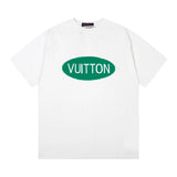 Louis Vuitton LV T-shirt Chest Letter Print logo round Neck Short Sleeve25ss New pure cotton T Unisex T-Shirt OS Drop Shoulder Loose Fit Base Shirt Top T-Shirt Short Sleeve