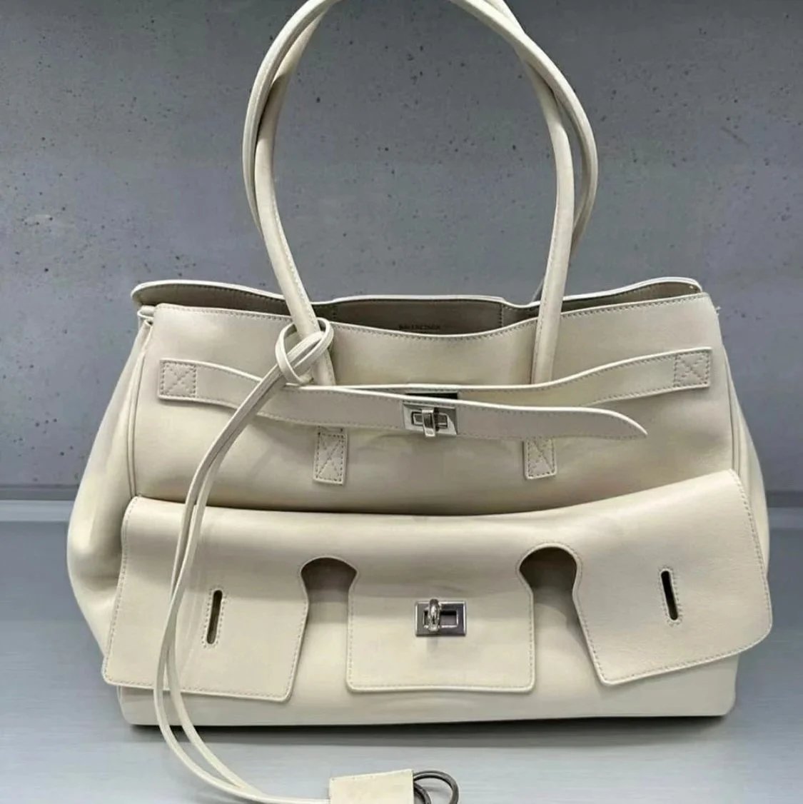 Balenciaga Bag Top version 【Treasure Item】24New Belaie Tote Bag Tote Medium Women's One Shoulder Handbag Shopping Bag Mummy Bag Travel Essential Unisex