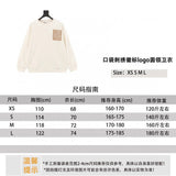 LOEWE Hoodie 24Fw Pocket Embroidered Logo logo round Neck Sweater for Men and Women