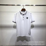 Stone Island T-shirt Summer New European and American Fashion Brand Compass Embroidery polo Short Sleeve Men and Women Same Style Loose Cotton T T-shirt One Piece Dropshipping