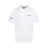 Chrome Hearts T-shirt Backside Print logo round Neck Short Sleeve25ss New pure cotton T Unisex T-Shirt OS Loose Fit Base Shirt Top Half Sleeve T-Shirt