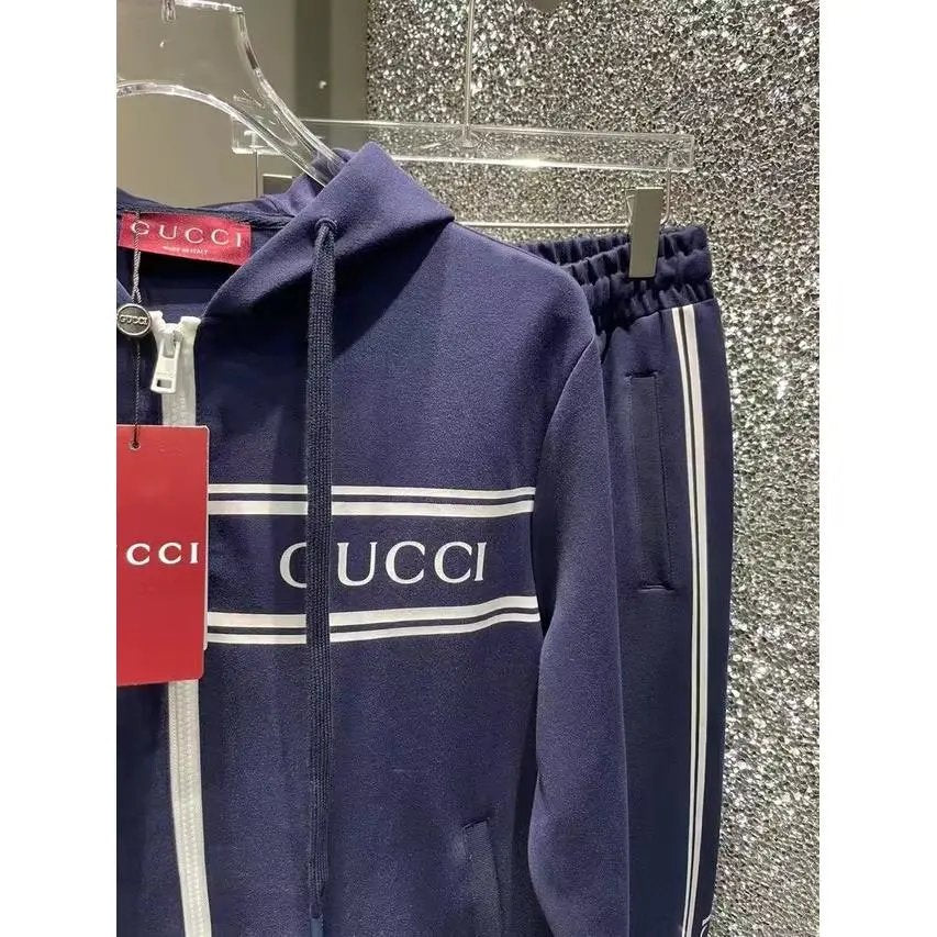 Gucci Sports suit Autumn New Letter Classic Printing logo Leisure Sports Suit Ankle Banded Pants Men