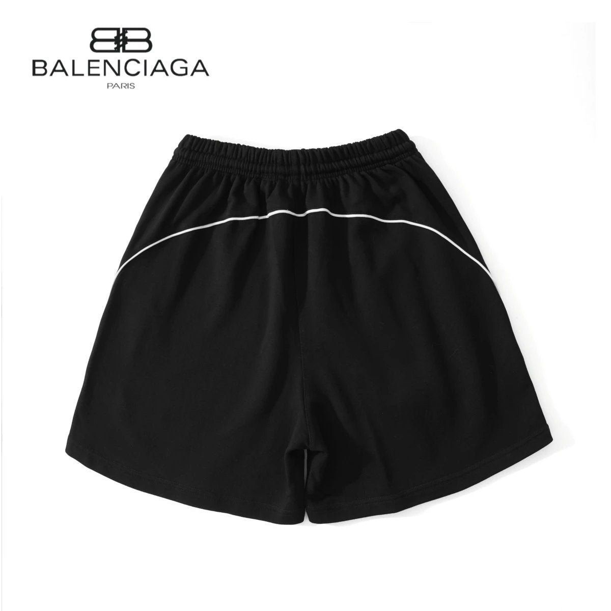 Balenciaga Shorts Front Letter Manchester United Football Embroidery logo Five-point Shorts25ss New Drawstring Casual Summer Pants5Two-in-One Casual Sweatpants for Men and Women, Pure Cotton Joggers