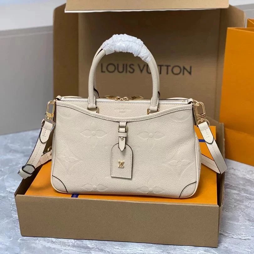Louis Vuitton LV Women's Bag Top version 2023Summer New TR1ANON Small Size Medium Handbag Cowhide Embossed Shoulder Crossbody Handbag Women's Handbag M46488M46503M46487M46504
