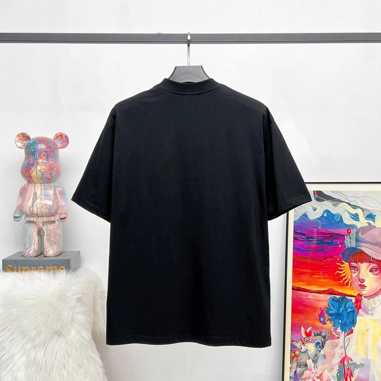 Balenciaga T-shirt ID Card Direct Printing logo round Neck Short Sleeve25ss New Pure Cotton Unisex Style T T-shirt OS Loose Fit Base Shirt Top Half Sleeve T-Shirt