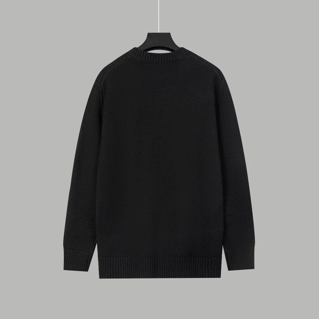 PRADA Sweater Classic Embroidered Sweater with Lock Closure Logo Embroidered Subtle Pattern Crew Neck Pullover Sweater os Knitted Sweater Base Layer for Men and Women Same Style24ss Autumn and Winter New Products