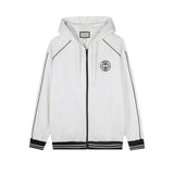 Gucci Hoodie Embroidery on the chest logo Hooded Sweatshirt Jacket Unisex Sports Casual Loose Fit Versatile