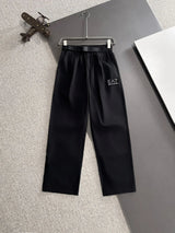 Armani Jeans Previous version EA7Alphanumeric Embroidery logo Straight-leg Sweatpants25ss Spring Summer New Unisex Versatile Plus Size Sports Casual Loose Pants