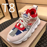 Versace Chain Reaction shoes Vasaki Couple Shoes Dad Shoes Platform Men's Hight Increasing Shoes Trendy All-Match Sports Casual Shoes for Women cf27