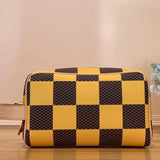 Louis Vuitton LV Wallets/Clutches Top version 【Top with High Version】【LockerDoppKit Toilet Bag】M83112Flower(Silk Screen)Black Color Wash Bag DOPP Toilet Bag/Cosmetic Bag Men's and Women's Bags Handbag Presbyopic M83112Black Flower Wash Bag Large M12641