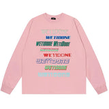 We11done Hoodie Top Version for Men and Women LOGO Cotton Long Sleeve T Shirt Bottoming Shirt