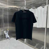 Chrome Hearts T-shirt Chest Towel Embroidery logo round Neck Short Sleeve25ss New Pure Cotton Unisex Style T T-shirt OS Loose Fit Base Shirt Short Sleeve T-Shirt Top