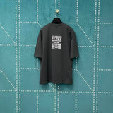 Balenciaga T-shirt Eco-friendly Pattern Print on the Chest logo round Neck Short Sleeve25ss New Pure Cotton Unisex Style T Casual T-Shirt Base Layer Shirt OS Loose Fit Half Sleeve Top Plus Size