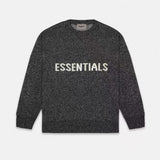 ESSENTIALS Sweater Top Version Double Line Loose-Fitting Long Sleeve Sweater Men's Knitted Shirt Idle Style Autumn and Winter