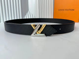 Louis Vuitton LV Belt Top version 【Counter Quality】Belt New Belt3.0cm Women's Belt Metal Buckle Women's Leather Belt with Classic Presbyopic Chessboard Grid Belt with Genuine Goods Packaging No Problem in and out of the Counter Versatile Casual Fashion Fo