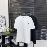 Burberry T-shirt Chest TB Embroidery logo round Neck Short Sleeve25ss New Pure Cotton Unisex Style T T-shirt OS Loose Fit Base Shirt Top Half Sleeve T-Shirt