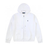 Ralph Lauren Hoodie Top Version Counter Same Style Heavy New Casual Zipper Cardigan Hoodie All-Match Loose Hoodie Trendy Pure Cotton