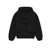 ESSENTIALS Hoodie Top Version New Double Line Letter Printing Men's Color Stitching Hoodie