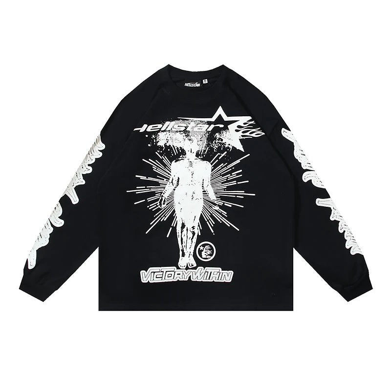 Hellstar Hoodie Fashionable All-Match Sweater-007222