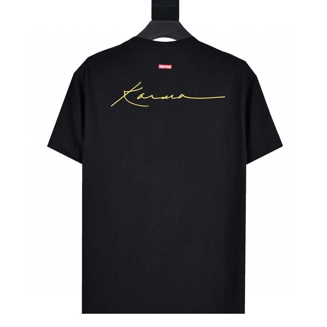 Supreme T-shirt Top Version Short Sleeve T T-shirt Men's Summer Trendy Women's New Loose Half-Sleeve Top Cotton Official Website Flagship